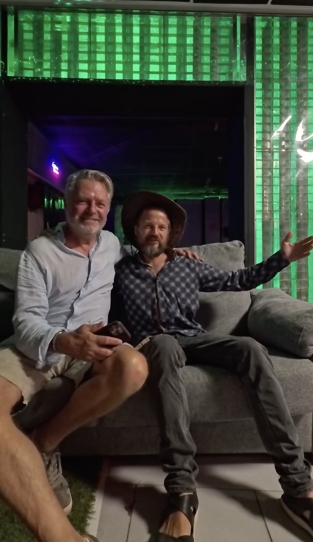 Michael Muhr with dot-com pioneer Johan Staël von Holstein